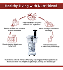 Nutri-blend Juicer, Mixer, Grinder, Smoothie Maker | Food Processor with Atta Kneader | 400W 22000 RPM 100% Full Copper Motor | SS Blades | 4 Unbreakable Jars | 2 Years Warranty | Recipe Book By Chef Sanjeev Kapoor | White